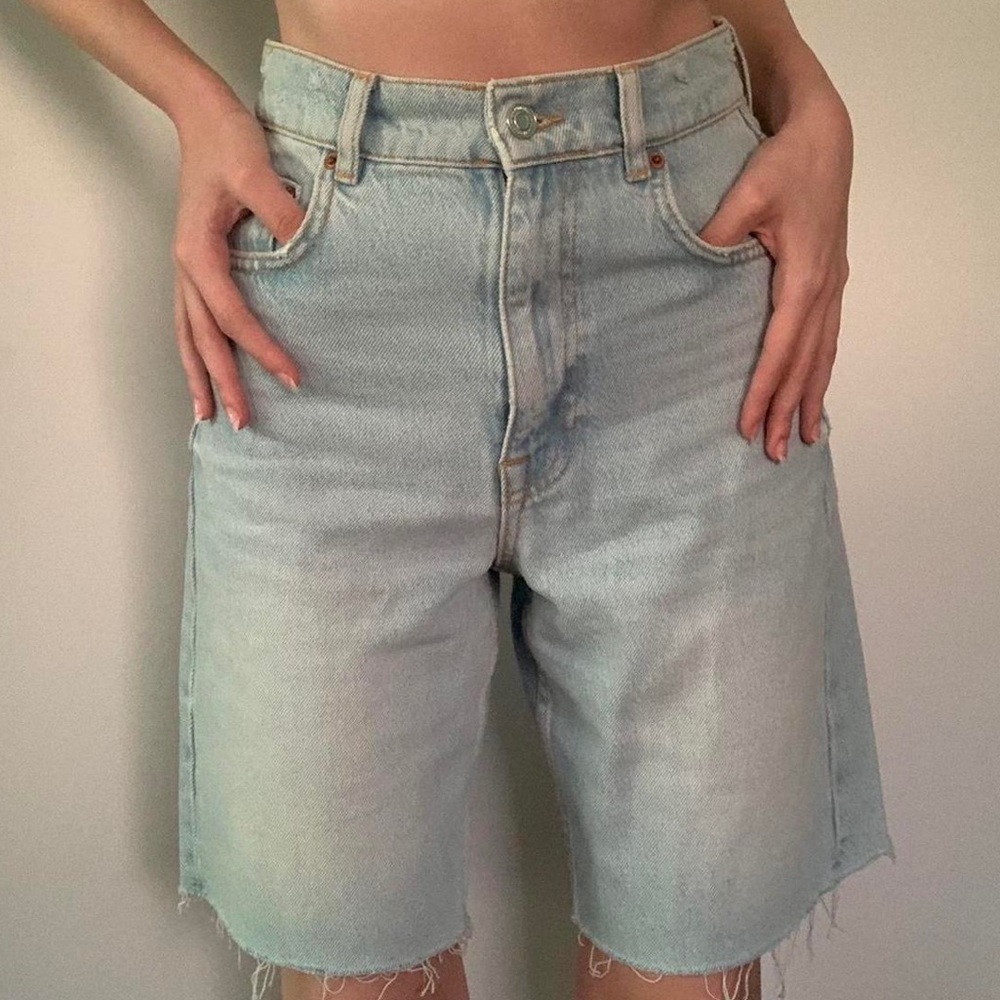 Zara Denim Bermuda Shorts